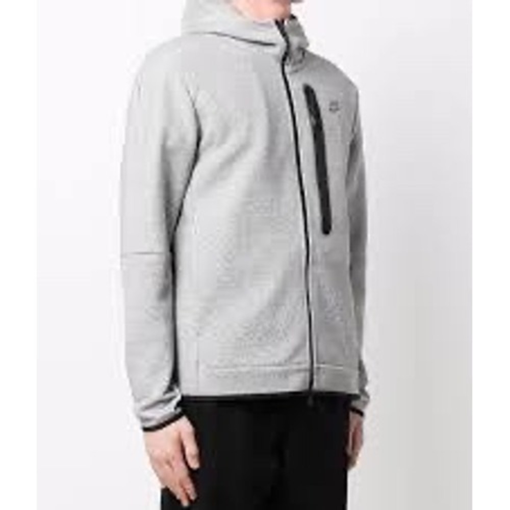 Nike Men's Tech‎ Fleece Full Zip Hoodie Size M Heather Gray